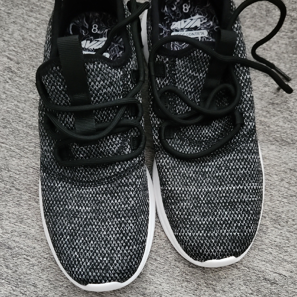 Avia Black & Gray Knit Women's Athletic Sneakers